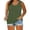 Green, variant on Glisme Tank Tops For Women Summer Sleeveless Floral Printed Button Plus Size Tank Tops Loose Crew Neck Vest T Shirts Tunics Top Versatile Yellow Tee