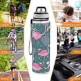 thumbnail image 6 of Motivational Water Bottle 32 oz with Straw, BPA Free Reusable Fitness Sport Bottle Perfect for Travel, School, Outdoors, and Gym Pink Flamingo, 6 of 6