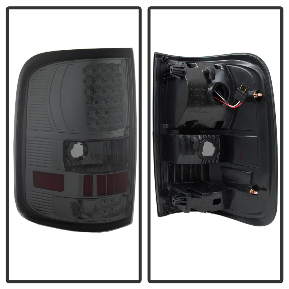 AKKON - For 04-08 Ford F150 F-150 Pickup Truck Styleside Model Smoke LED Tail Lights Brake Lamps Replacement