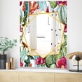 thumbnail image 5 of DESIGN ART Designart 'Cactus Pattern Watercolor' Traditional Mirror - Frameless Printed Wall Mirror 23.7in.x31.5in., 5 of 5