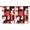 Red and Black, variant on Blackout Kids Curtains,Pioneer Floral Pattern Childrens Insulated Curtains Set Of 2,Bedroom Essentials,Toddler Room Decor 42x54in(106x137cm)