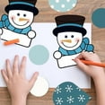 thumbnail image 4 of 91 Pieces Winter Bulletin Board Decorations with 100 Glue Point Dots Assorted Snowman Snowflakes Cartoon Accents Cutouts for Bulletin Board Classroom Decoration School Home Holiday Party$$Office, 4 of 8