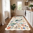 thumbnail image 4 of YOUFORTONG 4x8 Washable Runner Rug,Non Slip Scalloped Floral Farmhouse Rug,Soft Low Pile Stain Resistant Carpet for Hallway Entryway Kitchen Bathroom Bedroom Pet Friendly,Cream, 4 of 6