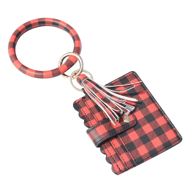 Llaveros para mujer, llavero de billetera, llavero de auto, llavero lindo, llavero de pulsera grande, llavero de tarjeta, brazalete con borla, llavero, pulsera con billetera, las partes superiores