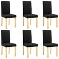 thumbnail image 6 of vidaXL Dining Chairs Side Chair with Solid Wood Legs for Home Kitchen Fabric, 6 of 190