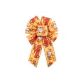 thumbnail image 2 of Aoznliie Fall Ribbon Bows, 5 Pack Woven Fabric Bows for Thanksgiving, 14x8 inch Orange Ribbon Bows for Wreath Table Decor, Multicolor, 2 of 7