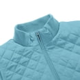 thumbnail image 6 of Bienzoe Women Lightweight Quilted Vest Puffer Padded Fashion Zip Causal Jacket Light Blue L, 6 of 8