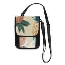 Secure Travel Neck Wallet Passport Holder Adjustable Strap For Men & Women 6*7.5in Pineapple-Patterned