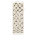 thumbnail image 2 of Surya Berber Shag BBE-2300 94x122" Rectangle Fabric Area Rug in Charcoal/Beige, 2 of 2