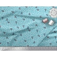 thumbnail image 2 of Soimoi Moss Georgette Fabric Anchor Hook Nautical Decor Fabric Printed Yard 42 Inch Wide, 2 of 3