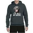 thumbnail image 2 of Wild Bobby, Pitbull to all the Haters Funny, Animal Lover, Unisex Graphic Hoodie Sweatshirt, Charcoal, X-Large, 2 of 4