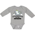 thumbnail image 3 of Inktastic Extra Chromosome Extra Awesome with Unicorn Boys or Girls Long Sleeve Baby Bodysuit, 3 of 5