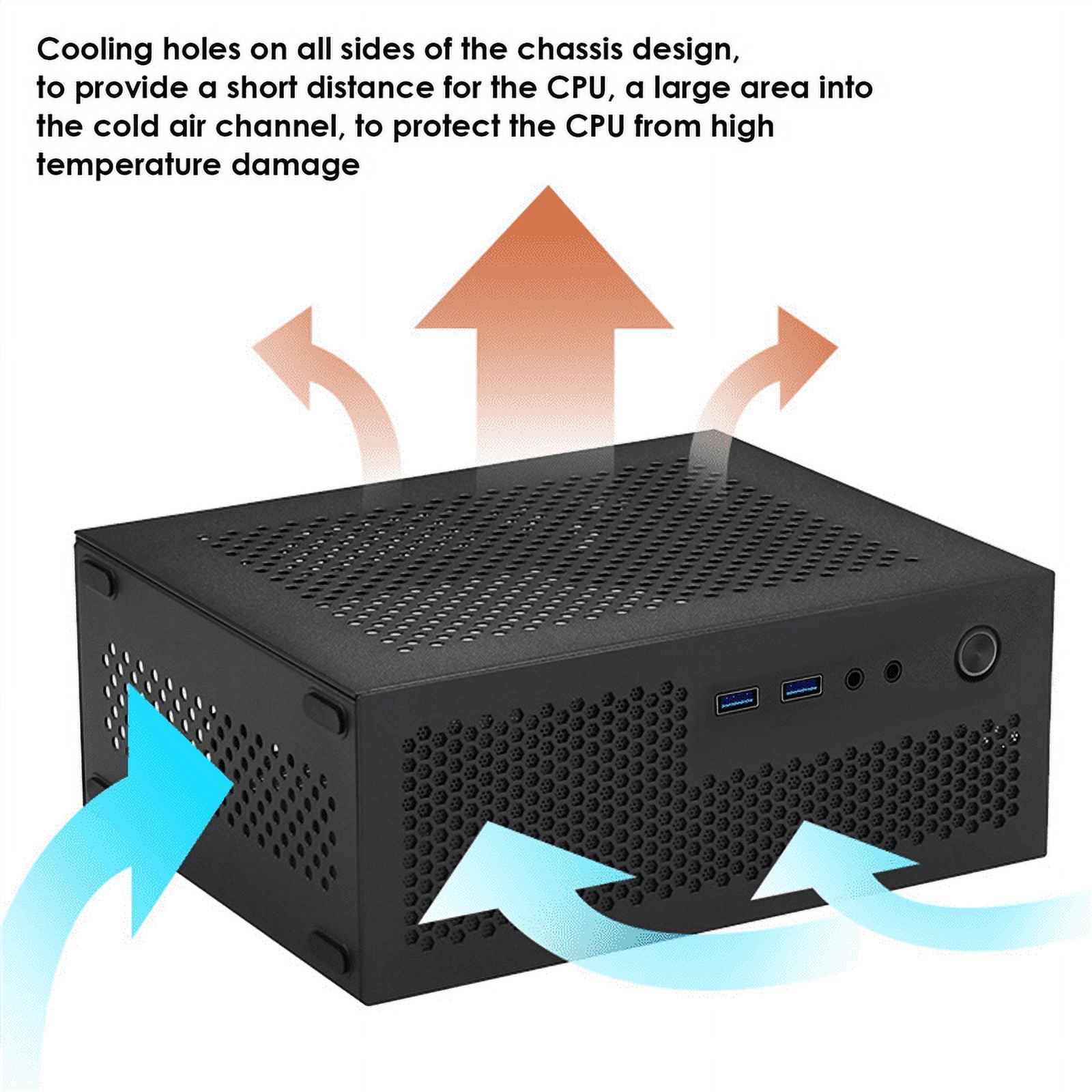A09 HTPC Computer Case Mini ITX USB3.0 Computer Case Black