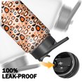 thumbnail image 5 of Leopard Print Insulated Stainless Steel Water Bottle with Straw & Cleaning Brush – 18 Oz | Leakproof, BPA-Free, 304 Stainless Steel, Wide Mouth, Travel Mug for Car, Gym, Office, 5 of 5