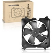 A-Premium Engine Radiator Cooling Fan Assembly Compatible with Honda Accord 2013 2014 2015 2016 2017 2.4L 3.5L, with Shroud, Left Driver Side