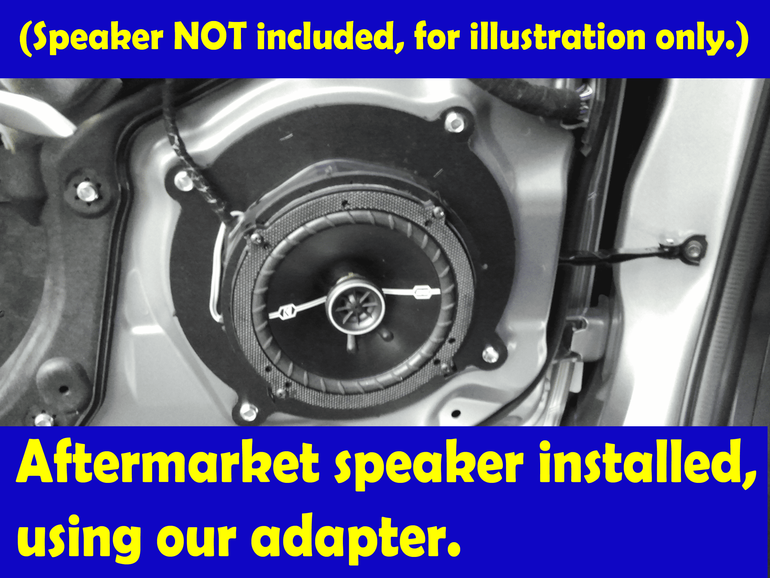 Front Door Speaker Adapter Spacer Rings Compatible with Mazda CX-5 CX-9 CX-90 Mazda 3 Mazda3 Mada 6 Mazda6