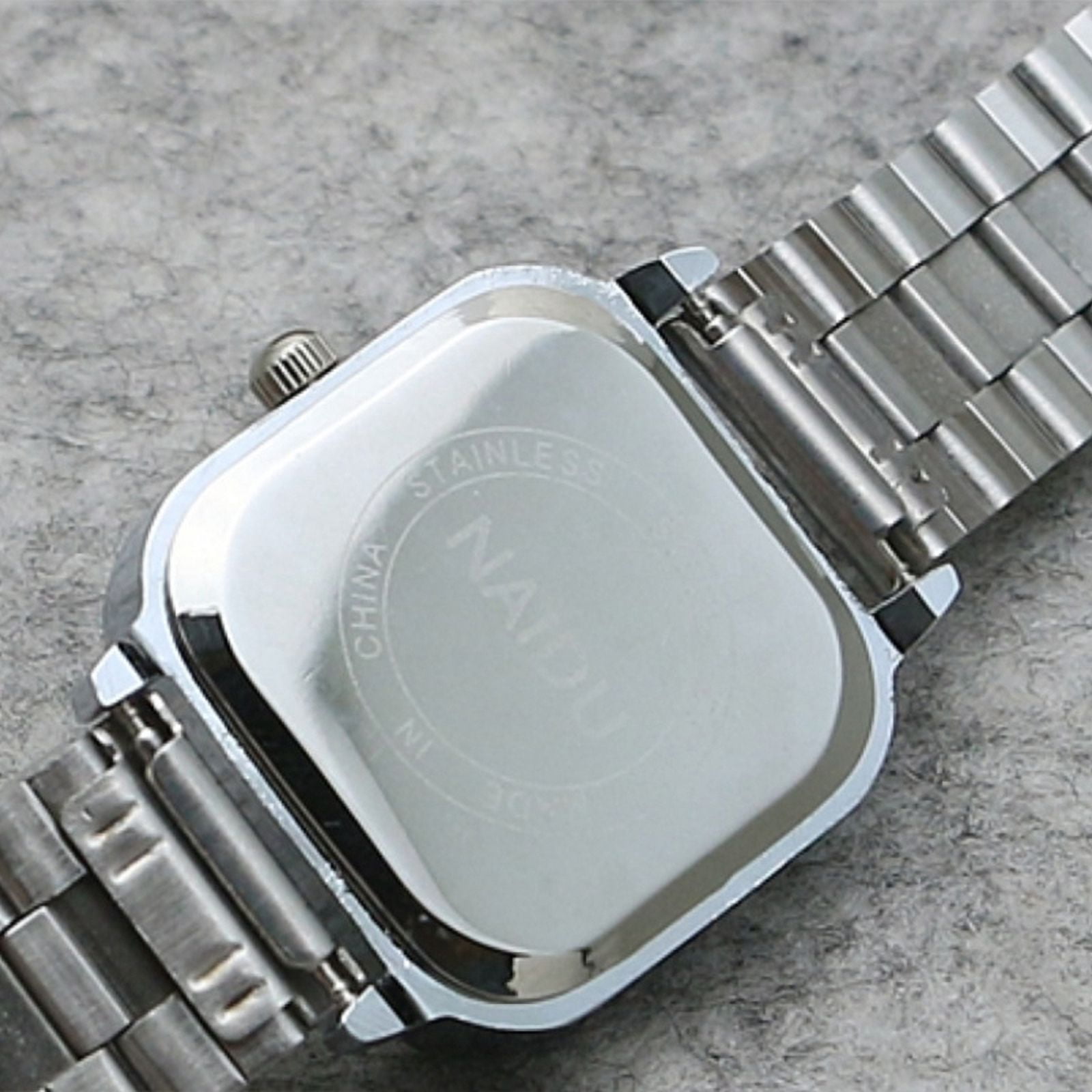 Women\'s Quartz Watch Steel Strap Square Face Casual Fashion Business Fashion Square Scale Dial Simple Quartz Steel Strap Watch  main image 3
