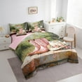 thumbnail image 3 of Manfei Pink Boot Hat Bedding Sets Twin Size, Western Cactus Bed in a Bag Twin size, Cowboy Cowgirl Reversible Comforter Sets with Sheets, Super Cozy Room Decorative, 7 Pieces, 3 of 6