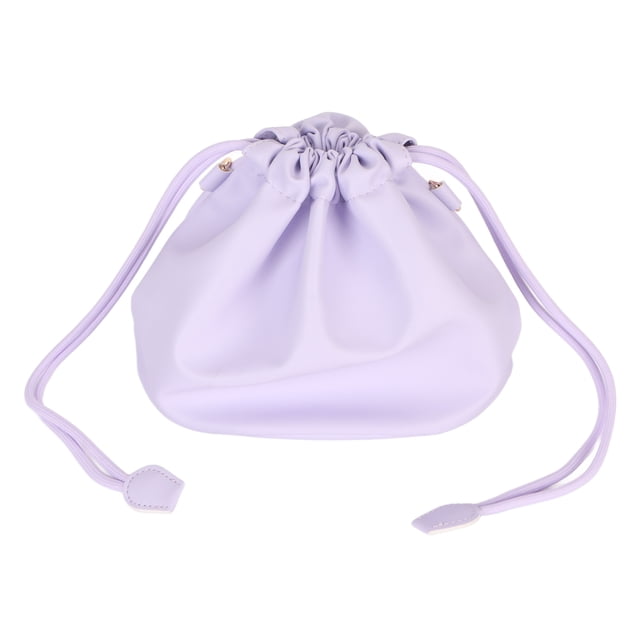 Portable Camera Carrying Case Digital Camera Case, PU Leather Drawstring Pouch Bag Waterproof Camera Bag with Chain Shoulder Strap for Travel Outdoor Photography