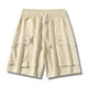 thumbnail image 1 of Ceisia Men's Relaxed Trendy Cargo Gift Casual Shorts Lightweight 3D Pockets Letter Print Multi-Color, 1 of 4