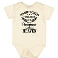 thumbnail image 3 of Inktastic Handpicked for Earth by My Pawpaw in Heaven with Angel Wings Boys or Girls Baby Bodysuit, 3 of 5