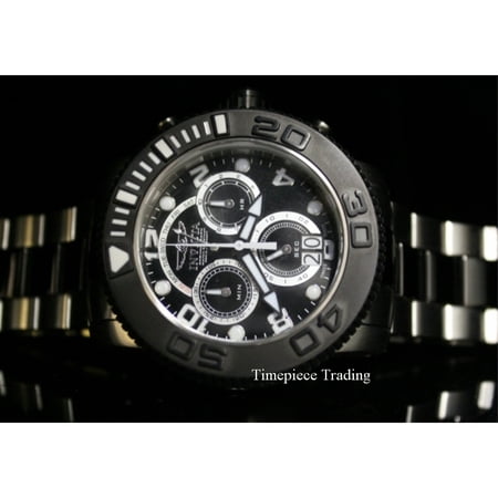 Invicta 11161 Men's Sea Analog Hunter Pro Diver Chronograph Black Dial Watch