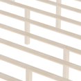 thumbnail image 3 of Euroco Mid-Century Wood King Size Platform Bed with Headboard and Wood Slat Support, No Box Spring Needed, White, 3 of 9
