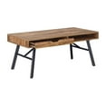 thumbnail image 5 of Auston Rustic Brown Engineered Wood Grain Finish Coffee Table, 5 of 12