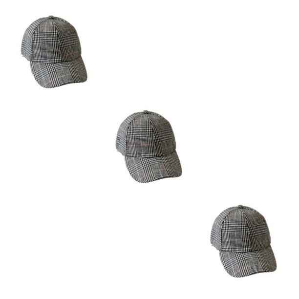 Enqiretly Breathable Baseball Hat For Men Fashionable Sun Protection  Stylish Baseball Caps black 3Set