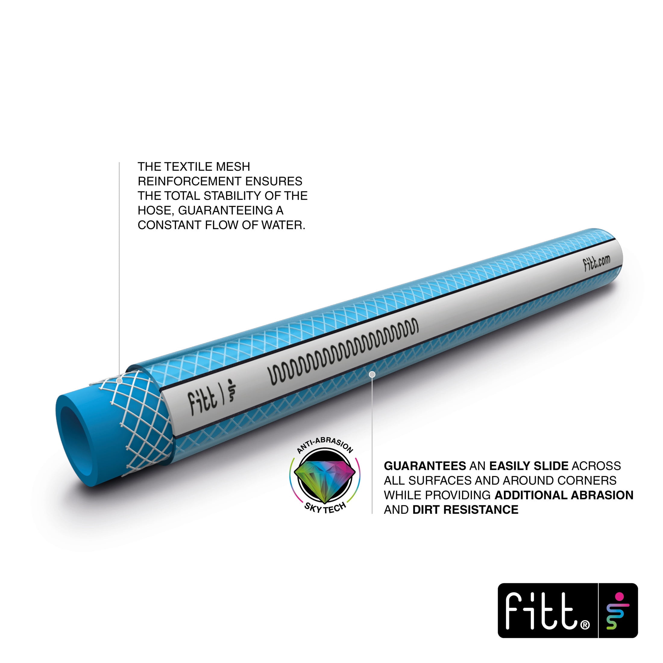 FITT Spreel 1/2" x 100ft Auto Hose Reel