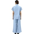 thumbnail image 3 of Two Piece Sets for Women Short Sleeve Top Wide Leg Pants Set Casual Summer Loungewear Sets Beach Outfit, 3 of 3