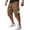Khaki-T7, variant on Capri Long Twill Cargo Shorts for Men Knee Length Elastic Waist Shorts Multi-Pocket Big and Tall 3/4 Pants Outdoor Quick Dry Breathable Hiking Fishing Cargo Shorts,Red M