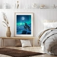 thumbnail image 6 of Diamond Art Kit for Adults, Aurora Wolves Moonlit Mountain Scenery Diamond Painting for Adults Beginners, DIY Diamond Art Painting Kits, 5D Diamond Painting Crafts for Home Decor 12x16 Frameless, 6 of 7