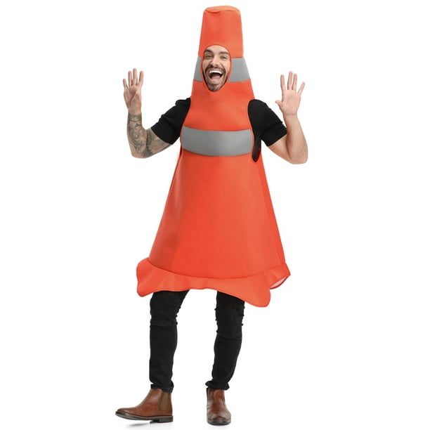 Cono de construcción Costume Seasons para hombre, Halloween y adulto