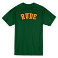 thumbnail image 1 of T-shirt Vert Forêt pour Homme avec Citation « Rude » sur la Poitrine, 1 of 1