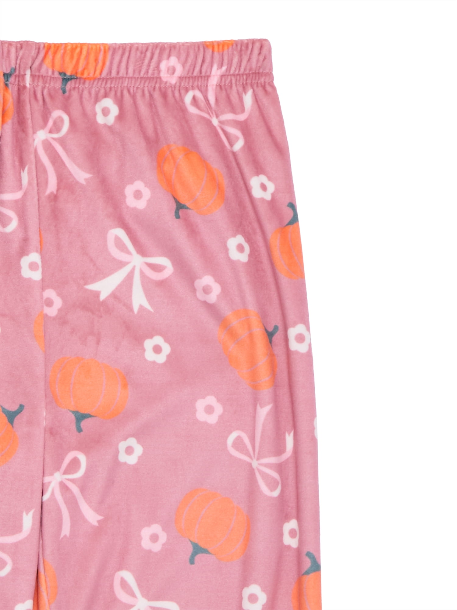 Bmagical Girls Velour Long Sleeve Top and Joggers Sleep Set, 2-Piece, Sizes 4-16
