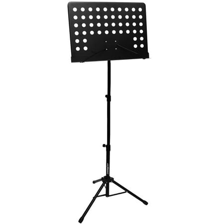 ChromaCast CC-PS-MSTAND-KIT-1 Pro Series Metal Music Stand Performance Pack with Carry Bag, Music Sheet Clip and Clip On Adjustable Light