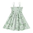 thumbnail image 2 of Ttyddzy Woman' Casual-Dresses Sleeveless Camisole A-Line Dress for 2Y-7-8Y，The Leaves Are Green, 2 of 8