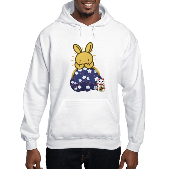 CafePress - Japanese Style Rabbit With Purse Sweatshirt - Pullover Hoodie, Hooded Sweatshirt