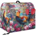 thumbnail image 2 of Rooster and Flower Stand Mixer Cover Kitchen Dust Cover for 6-8 Quart Stand Mixer Lightweight Mixer Cover with Top Handle and Pockets for Extra Accessories, 2 of 7