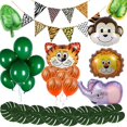 thumbnail image 1 of Fiesta temática de la selva Globos de safari en el bosque Decoración de bricolaje Decoraciones para fiestas de cumplea?os ZefeiWu 8390606767714, 1 of 1