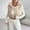 Beige, variant on Women's Contrast Collar Sleeveless Puffer Gilet Jacket - Slim Cropped Design with Zip-Up for Warmth and Style