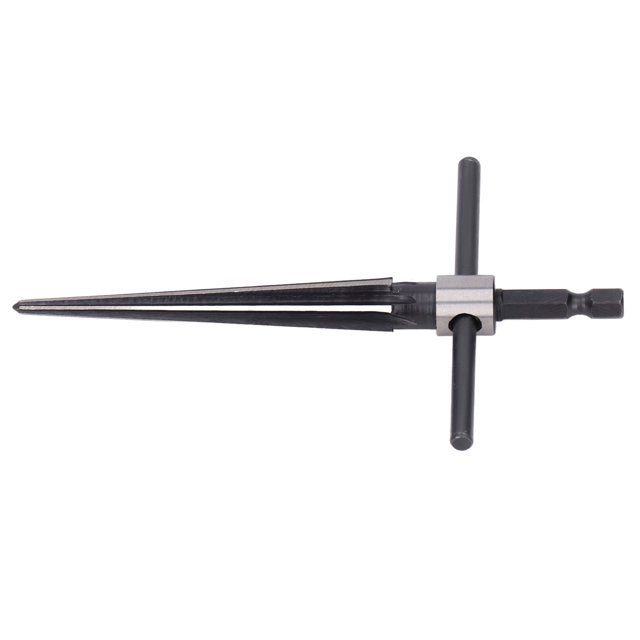 Tapered Reamer For Metal, Fine Workmanship T Shape Handle Small Volume High Speed Steel Reamer For Outdoor For Woodworking Chamfering