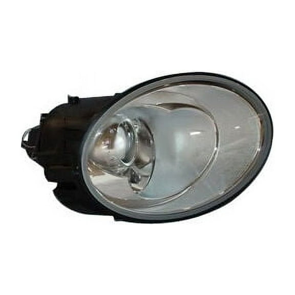 Right Passenger Side Headlight Assembly - Halogen Type - Compatible with 2006 - 2010 Volkswagen Beetle 2007 2008 2009