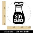 thumbnail image 2 of Soy Sauce Bottle Self-Inking Rubber Stamp Ink Stamper - Brown Ink - Small 3/4 Inch, 2 of 7