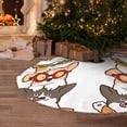 thumbnail image 5 of Defioc Corgi Dog2 for Christmas Tree Skirt Snowman Xmas Tree Skirt Farmhouse Christmas Decorations Tree Mat for Holiday Party Decor-30", 5 of 6
