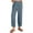 Light Blue-01, variant on Mitankcoo Women's Elastic Waist Pants with Pockets - Solid Color Relaxed Fit - Casual Comfort Long Trousers
