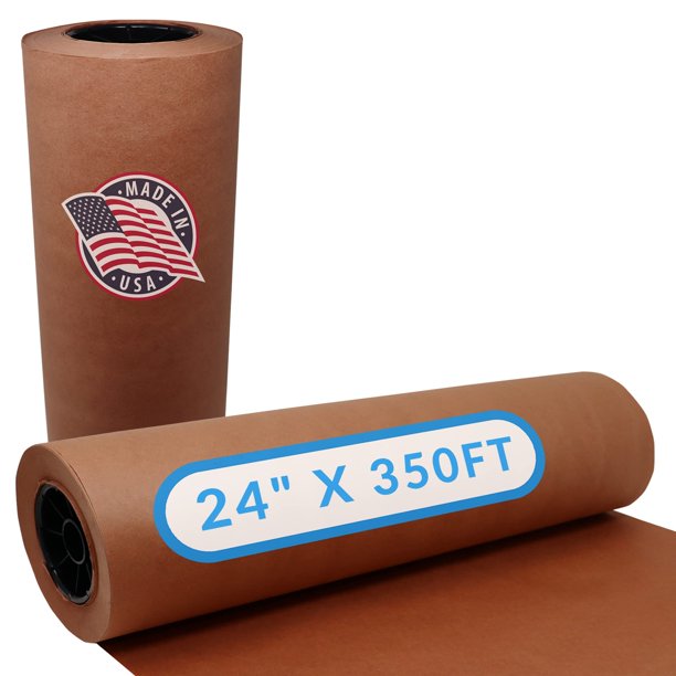 Reli. Rollo de papel de carnicero rosa | 24 pulgadas x 350 pies a granel | Hecho en Estados Unidos | Papel de carnicero de melocotón para ahumar carne | Papel de carnicero Kraft Reli. NA