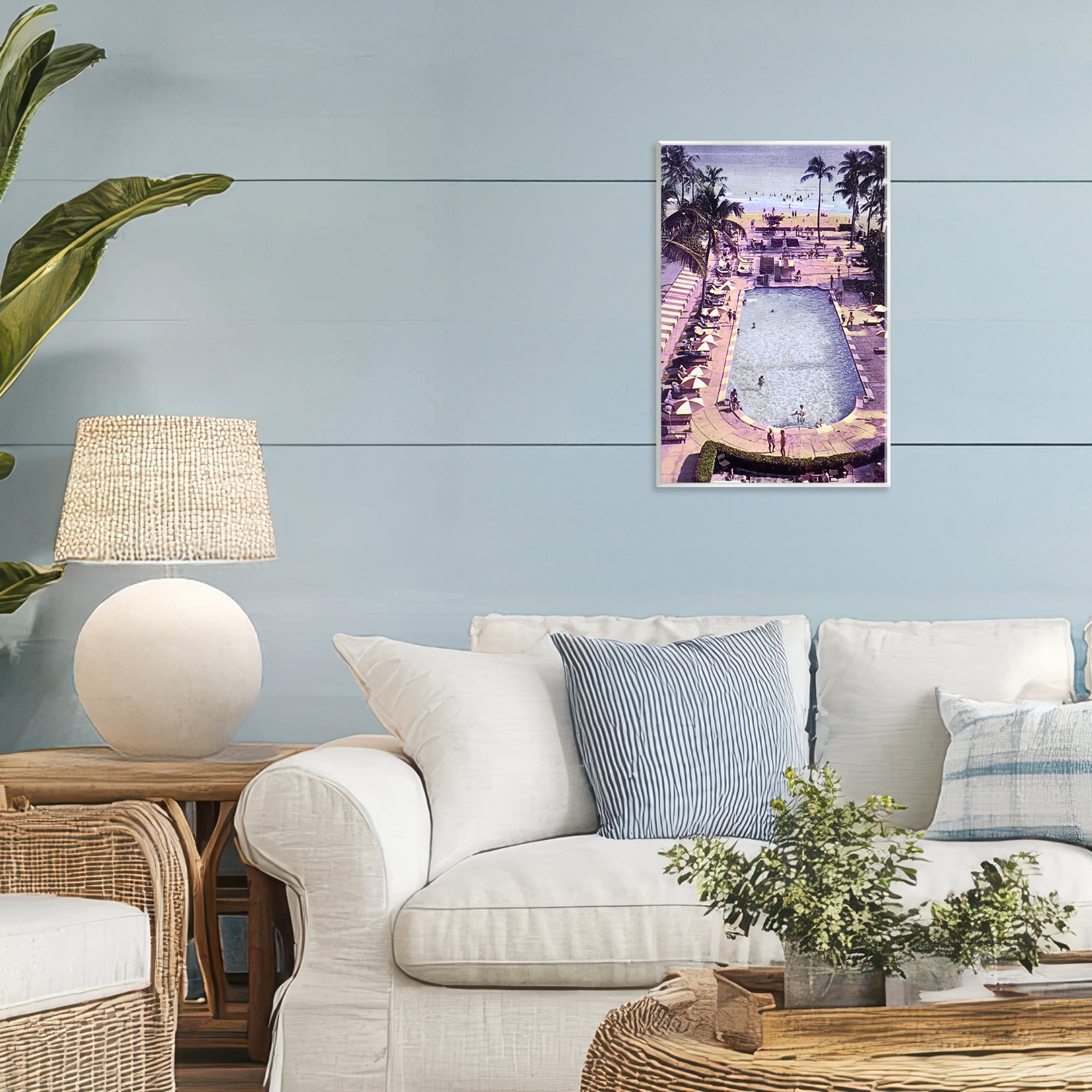 Stupell Industries Vintage Miami Sands Wall Plaque Art, design by Grotto Studios