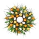 thumbnail image 3 of Guirnalda de flores artificiales para puerta de tulipán, flor de vid falsa, decoración del hogar, follaje de flores de simulación, amarillo, 40 cm sidaley HA8952-04B, 3 of 6